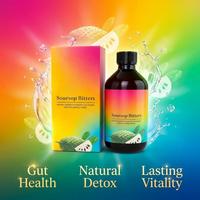Bioby OEM Vente en gros Liquide oral amère de corossol et de Moringa pour le soutien de la santé digestive et le bien-être 16oz Hommes Femmes Adultes