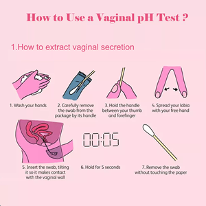 Weibliche selbst vaginale Test karte Gesundheit <span class=keywords><strong>pH</strong></span>-Teststreifen für das Gleichgewicht <span class=keywords><strong>PH</strong></span> Damen hygiene <span class=keywords><strong>Vaginal</strong></span>-<span class=keywords><strong>pH</strong></span>-Teststreifen