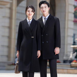 Abrigo de Invierno Unisex de Alta Calidad al por Mayor, Elegante, Cruzado, con Decoración Tridimensional, Mangas Largas, Extra Grueso, Ropa de Trabajo - Product Image 2