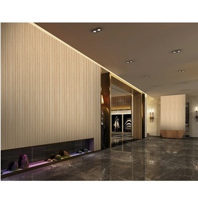 Paneles Decorativos Acanalados de MDF de 18 mm de Primera Calidad, Estilo Madera, para Revestimiento de Paredes Interiores y Espacios de Diseño Arquitectónico - Product Image 1