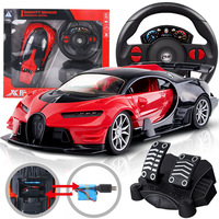 Voitures RC de Course Haute Vitesse avec Lumières LED, Modèle Drift Télécommandé, Jouet RC de Sport
