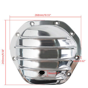 Cubierta de Diferencial de Aluminio Auso-Racing para Dodge, Ford, GM Truck, Jeep Dana 44, Carcasa de Eje Delantero y Trasero, Negro Pulido - Product Image 4