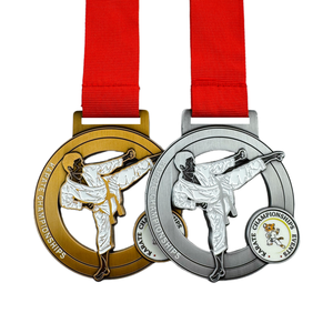 Großhandel Custom Alloy Sports Award Medaille Hersteller spezielles <span class=keywords><strong>Design</strong></span> für 3KM 5KM 10KM UV-Druck plattierte Gravur technik - Product Image 4