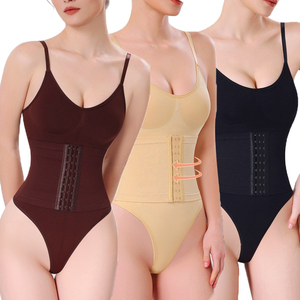 Body gainant <span class=keywords><strong>string</strong></span> taille haute amincissant avec grille, sans couture, pour sculpter la taille et réduire la graisse du bas du ventre pour <span class=keywords><strong>femme</strong></span> - Product Image 1
