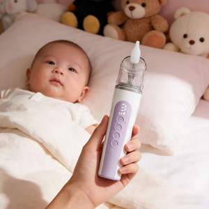 เครื่องดูดน้ำมูกเด็กแบบชาร์จไฟได้ ซิลิโคนดูดน้ำมูก ปรับแรงดูดได้ อ่อนโยน ปลอดภัยสำหรับทารกแรกเกิด ทารก และเด็กเล็ก - Product Image 6