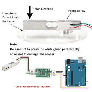 Geekstory Load Cell <b>2kg</b> S-Beam YZC-133 High Precision Sensor for Arduino DIY Electronics - Product Image 2