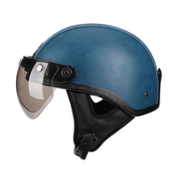 Casque demi-face unisexe à double visière réglable, une seule pièce, pour la protection de la tête sur scooter électrique et moto, idéal pour la conduite estivale
