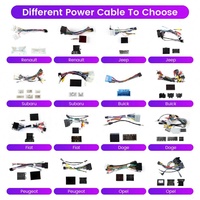 Faisceau de câblage automobile 16 broches pour autoradio Android, câble d'alimentation amplifié avec boîtier Canbus, antenne 4G et antenne GPS
