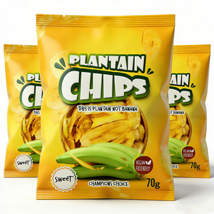 Custom Printed Edible Snack Food Packaging Pillow Pouches Empty Plastic Aluminum Foil Mylar Potato Banana Chip <b>Bags</b> - Product Image 5