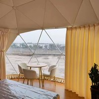 Tente de glamping de dôme géodésique du toit 6M de dôme à vendre fabriqué en Chine