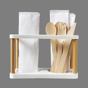 Eco-friendly Degradable <strong>High</strong> <strong>Quality</strong> Wooden Fork and Spoon Dinner <strong>Cutlery</strong> Set Wood Flatware Takeaway <strong>Cutlery</strong> Disposable Wrapped