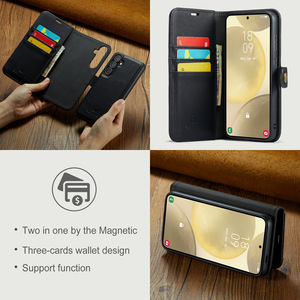 Étui <span class=keywords><strong>portefeuille</strong></span> à rabat en cuir PU de luxe avec couvercle magnétique détachable pour porte-carte <span class=keywords><strong>Samsung</strong></span> <span class=keywords><strong>Galaxy</strong></span> S25 / S24 Ultra / Note 10 Plus - Product Image 5
