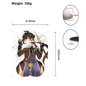 Tapis de souris 3D en silicone mixte, 21 style d'usine, Nezuko Luffy, <span class=keywords><strong>Hisoka</strong></span>, main, poignet, relax, impression personnalisée - Product Image 2