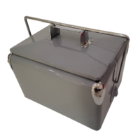 Glacière en métal de nouvelle conception 7L/13L/17L/28L pour garder les boissons fraîches, idéale pour le barbecue