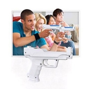 Poignée de pistolet pour manette <span class=keywords><strong>Wii</strong></span> U avec vibration pour tir, accessoire de <span class=keywords><strong>jeu</strong></span> vidéo sportif - Product Image 2