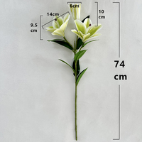 Bunga Lily of the Valley Buatan 3D Cetak Grosir untuk Dekorasi Pernikahan, Rumah, Hari Ibu & Natal
