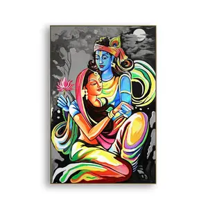 Living Room Decor India Golden Ganesha Temple Posters Elephant God Religious buddha Canvas Art Prints Picture Painting