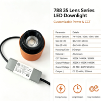 Source de lumière LED pour downlights 10W COB, module LED, hôtel, encastré GU10 MR16, corps en aluminium
