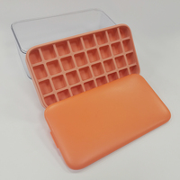 Bac à glaçons en silicone Refine Factory avec couvercle et récipient en plastique Bac à glaçons empilable avec kits de seau à glace de stockage