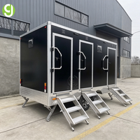 Remorque de toilettes mobiles multi-emplacements GoEasy pour événements, carnavales, concerts et spectacles en plein air