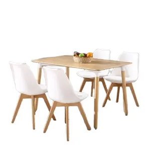 Hebei Minghao Großhandel Hot Selling Modern Long Table Mit 4 Stühlen Wettbewerbs fähiger Preis Esszimmer Set
