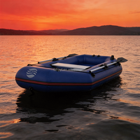 Radeau gonflable léger et durable en PVC, monoplace, épaissi, pliable, écologique, bateau de sauvetage d'urgence compatible électrique
