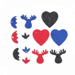 พวงกุญแจสักหลาดลายคริสต์มาส, สินค้างานฝีมือ, จี้พวงกุญแจ, ของตกแต่งสักหลาด - Product Image 1