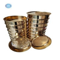Tamices de latón, tamices de malla de cobre para análisis, tamices de laboratorio para pruebas de suelo, tamices para filtrado de latón