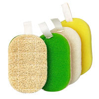 Nouvelles éponges filtrantes double face en loofah pour le nettoyage de la vaisselle et de la cuisine