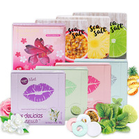 Bonbons à la menthe sans sucre saveur fruit de la passion et sel marin 50g, vente en gros, très demandés