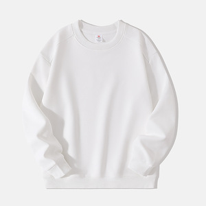 Healy Fall New Arrivals: Sudadera de cuello redondo de color sólido de algodón <span class=keywords><strong>DiSan</strong></span> de 320g con ajuste relajado y puños acanalados (stock listo) - Product Image 1