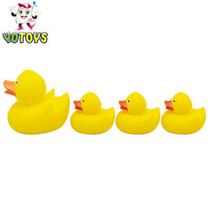 Eco-friendly Bambino di Plastica Del Pvc Del Vinile Galleggiante Squeaky Vasca Da Bagno Anatra Giocattolo Set - Product Image 5