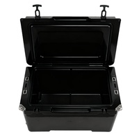 Glacière à roulettes rotomoulée isotherme robuste de 115 QT avec poignée en métal PE, design moderne et portable, pour la pêche et le transport de canettes