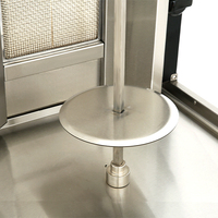 Máquina de fabricación de productos cárnicos de mesa de 3 quemadores Turquía Doner Kebab que hace la máquina de Shawarma de pollo a Gas para la venta