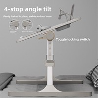 Table de chevet pliable réglable en hauteur, design simple, bureau de dortoir pour étudiants, bureau d'écriture au lit
