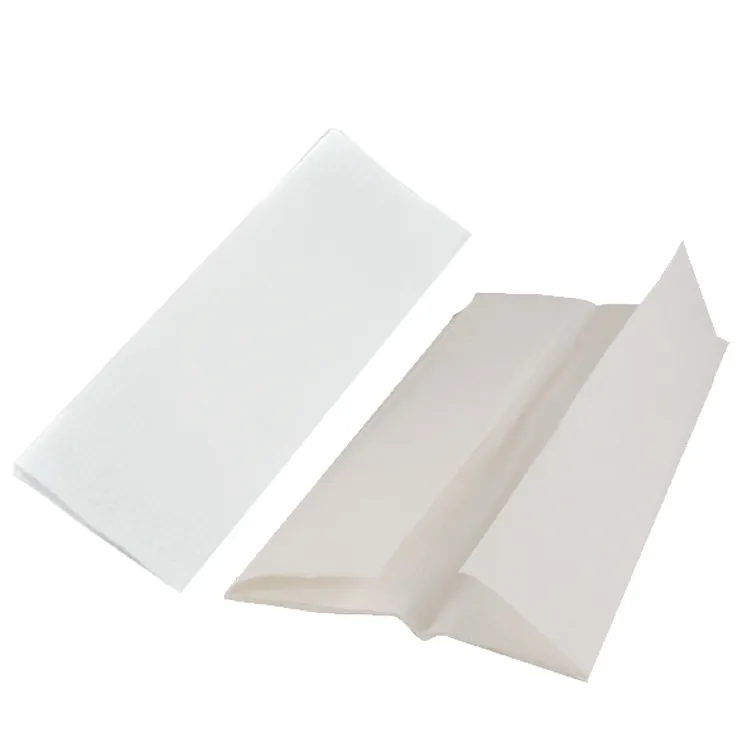 Carta igienica bianca a foglio singolo di alta qualità 1 strato di carta assorbente pieghevole asciugamano a mano