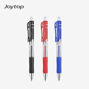 Классическая прозрачная гелевая ручка Joytop с большой емкостью, 0,5 мм, с пластиковым зажимом, под заказ