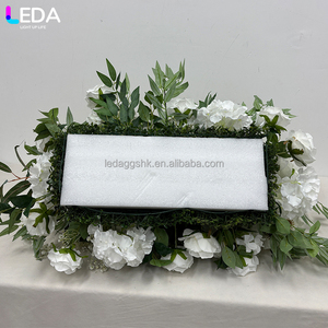 งานตกแต่งงานเลี้ยงวันเกิดในร่ม LEDA ดอกไม้ประดิษฐ์ทำมือจากผ้าไหมเนื้อนุ่ม  ดอกกุหลาบสีขาวสำหรับงานแต่งงาน - Product Image 4