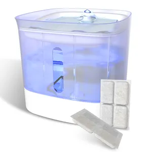 Pet Fontana di Acqua per i gatti Bere bene 2.5L Gatto fontana di acqua con pompa e Indicatore LED Intelligente Pet Ciotola di Acqua