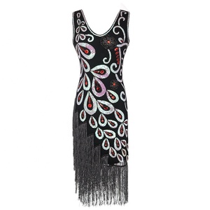 Robe à rabat Vintage pour femmes, vêtement de fête, Costume des années 1920 - Product Image 3