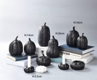 Großhandel farbige Kerzen behälter Gläser für Kerzen herstellung Keramik Kürbis geformt leere Kerzen glas mit Deckel