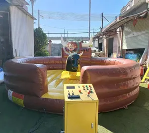 Inflatable Bullfighting Machine Inflatable Party Games Outdoor Mechanical Bull Simulator Mechanical Rodeo Bull Bucking Hire