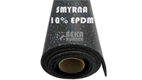 Tapete de Gimnasio Beka EPDM de 4mm-10mm, Smyrna con 10% de Partículas Negras, Rollo de Alta Densidad, Antideslizante, Ecológico, Absorción de Impactos