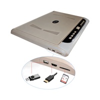 Moniteur TV de toit pour bus 19 pouces, écran LCD pour véhicule commercial, moniteur de toit rabattable, vidéo multimédia, moniteur TV pour bus MPV 24V