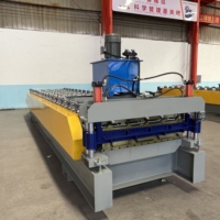 Machine automatique de formage de tuiles de toiture trapézoïdales à double couche 970, machine de fabrication de tôles de toiture profilées IBR, GI PPGI