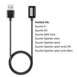 Cargador de reloj inteligente para <span class=keywords><strong>Suunto</strong></span> 9 Peak <span class=keywords><strong>Pro</strong></span> Spartan, base de carga de reloj inteligente para <span class=keywords><strong>Suunto</strong></span> 7 5 3 Fitness Ambit, cable de carga USB - Product Image 3