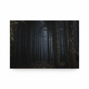 Dark Forest Landscape Canvas Print: Night Forest Wall Art,<b>WRAPPED</b> CANVAS - Product Image 2