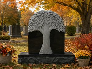 Estatuas Conmemorativas de Granito Americano Tradicional Angel Unionstone Modelo 18, Águila Tallada en Piedra Natural para Cementerio - Product Image 5