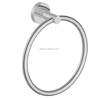 Porte-serviettes mural Watersino moderne en acier inoxydable nickel brossé pour hôtels et chambres