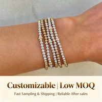 Bracelets en acier inoxydable plaqué or 18 carats de 3 mm pour femmes et hommes, Pulseras De Acero Inoxidable, bracelet extensible fait main sur mesure